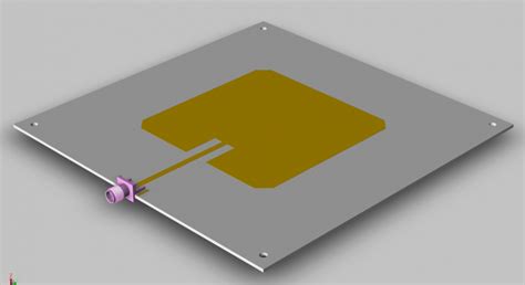 Abertura Juntamente Microstrip Slot De Antena