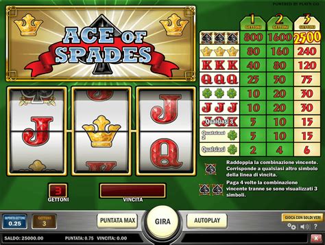 Ace Of Spades Slot Gratis