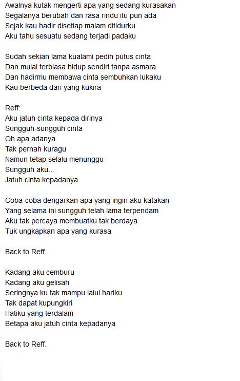 Acorde Lirik Lagu Roleta Aku Jatuh Cinta