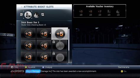 Atributo Impulso Slots Nhl 14