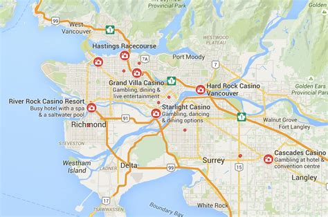 Canada Casinos Mapa