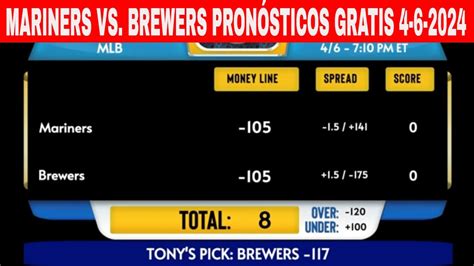 Milwaukee Brewers vs Seattle Mariners pronostico MLB