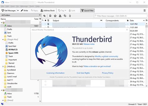 O Mozilla Thunderbird Slotje