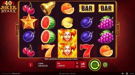 Play 40 Joker Staxx 40 Lines Slot