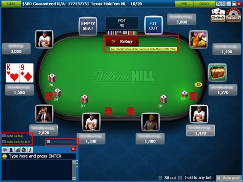 Pontos De Poker William Hill