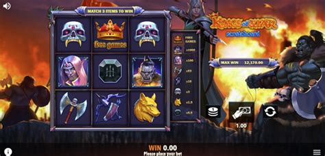 Slot Kings Of War Scratchcard