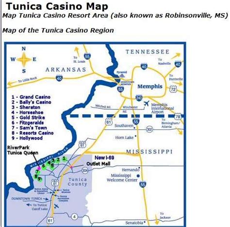 Tunica Ms Casino Mapa